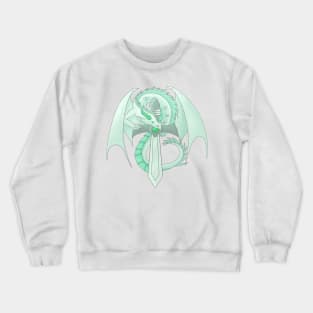 Turquoise Sword Dragon Crewneck Sweatshirt